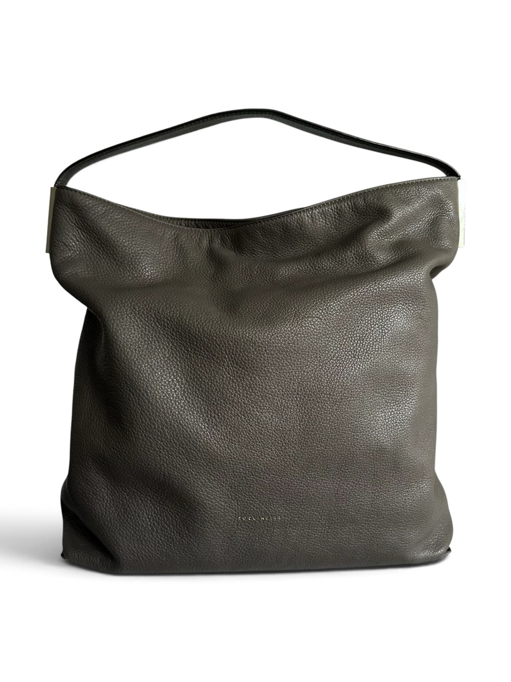 COCCINELLE Italian Leather Shoulder Bag Estelle Hobo Slouchy Leather Bag